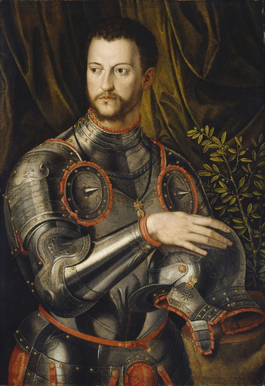 Portret Cosme I Medyceusza, wielkiego księcia Toskanii - Bronzino