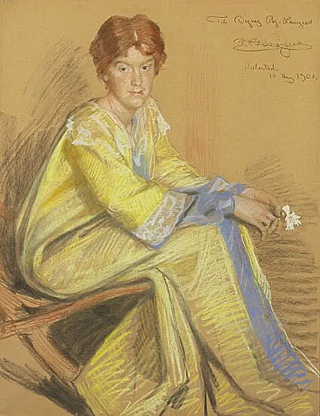 Portret Dagny Bjørnson Langen. - Peder Severin Krøyer