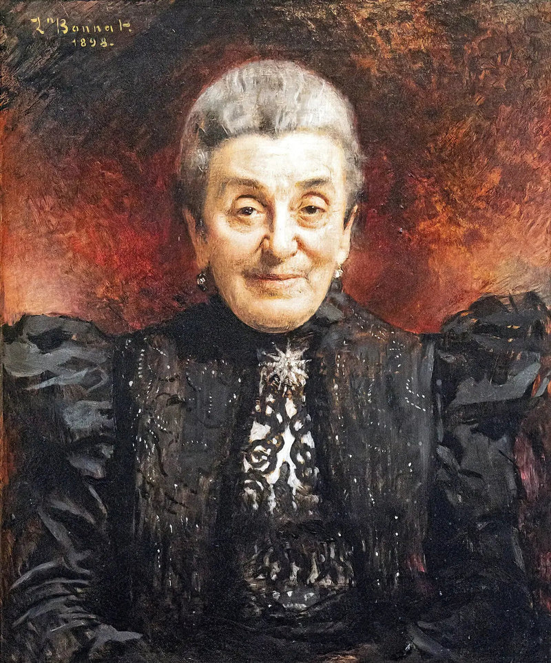Portret starszej kobiety - Léon Bonnat