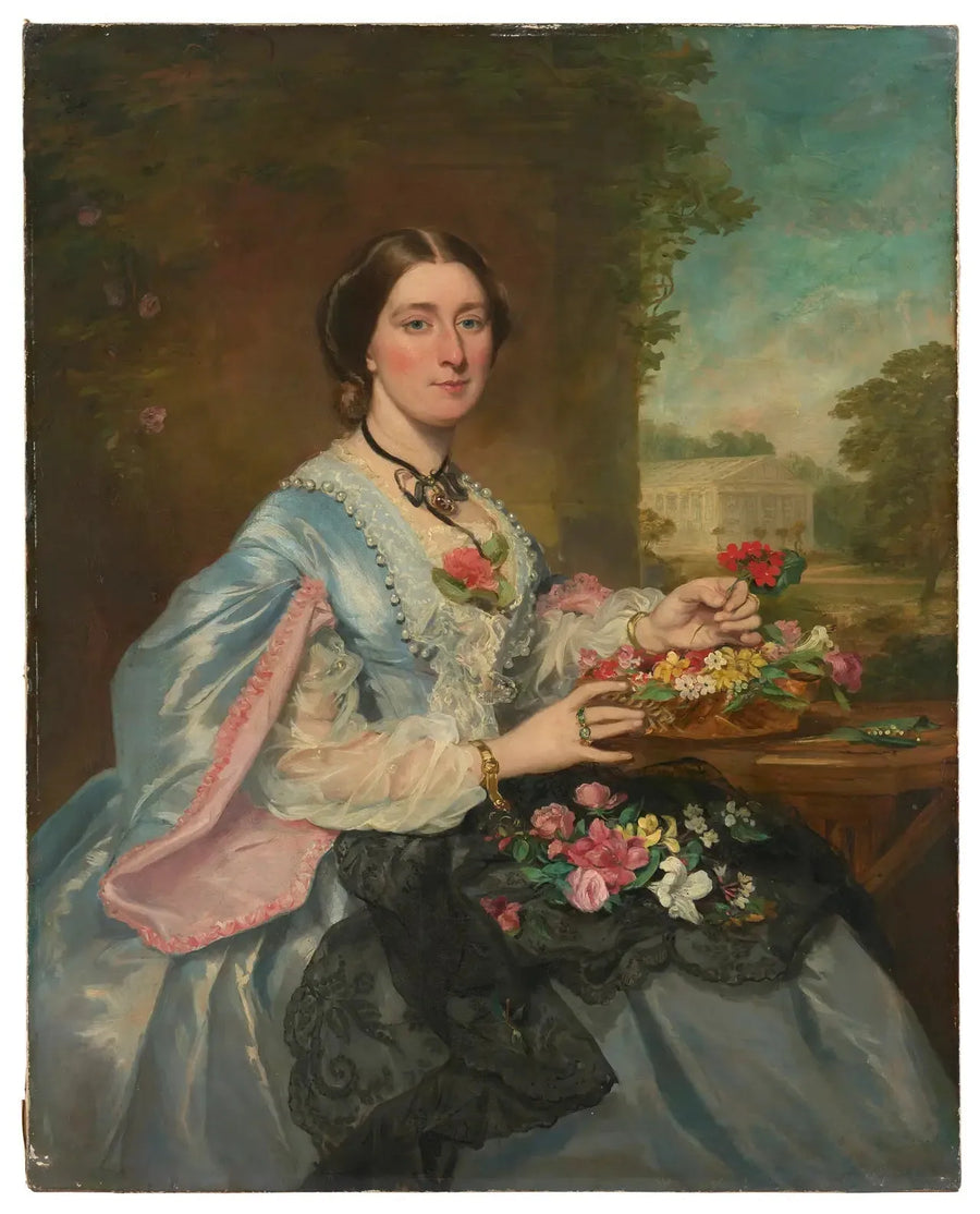 Portret damy w parku - Franz Xaver Winterhalter