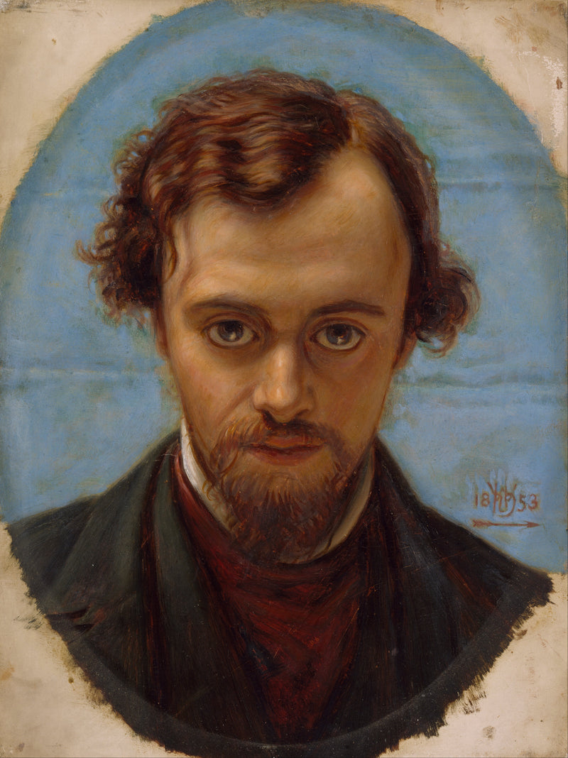 Portret Dante Gabriel Rossetti w wieku 22 lat - William Holman Hunt