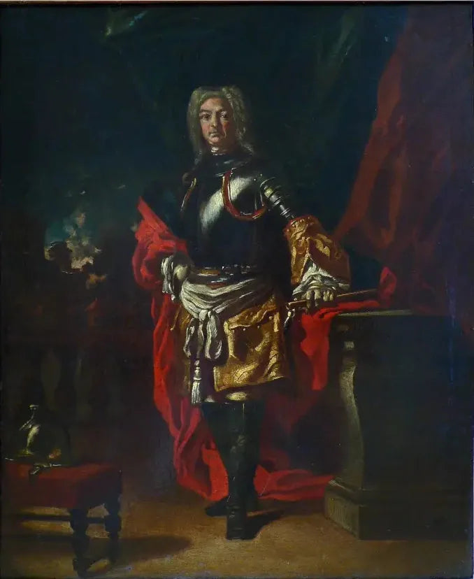 Portret Diego d'Aragona Pignatelli w mundurze generała huzara - Francesco Solimena