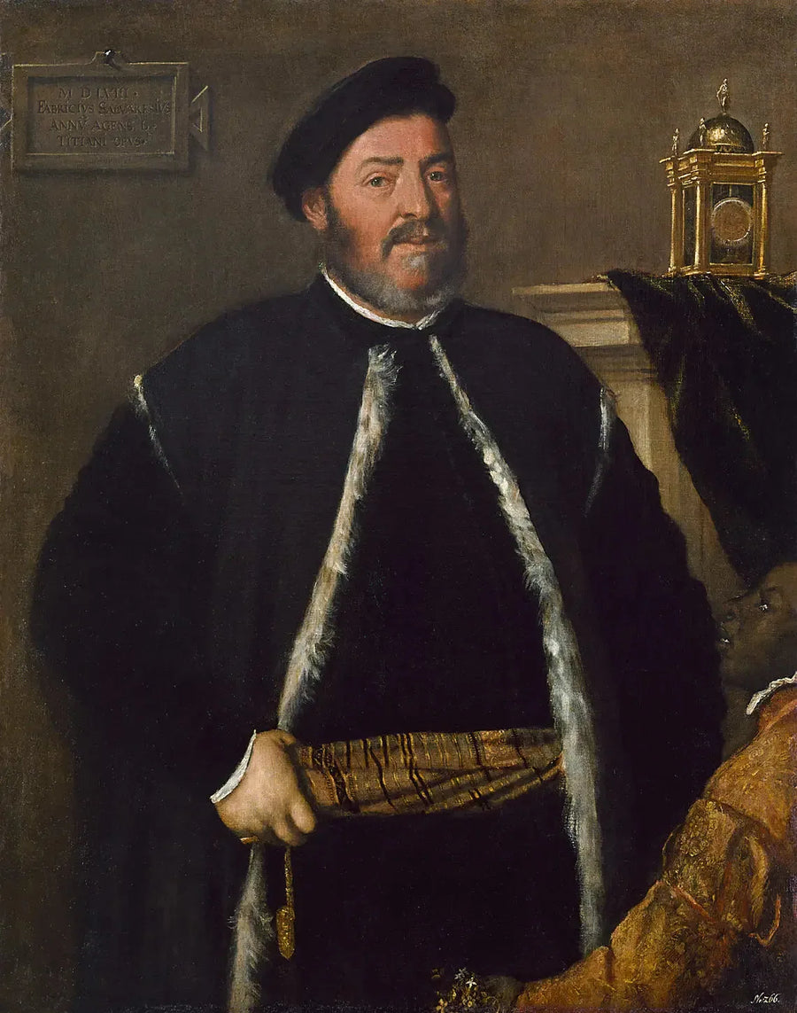 Portret Fabrizio Salvaresio - Titian