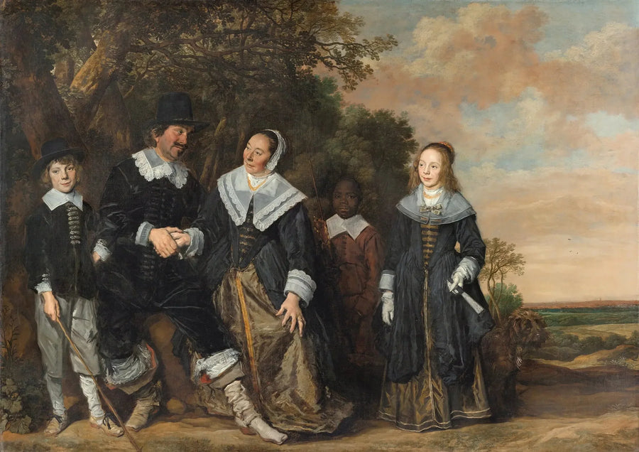 Portret rodziny w pejzażu - Frans Hals
