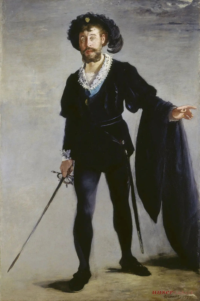 Portret Faure'a w roli Hamleta - Édouard Manet