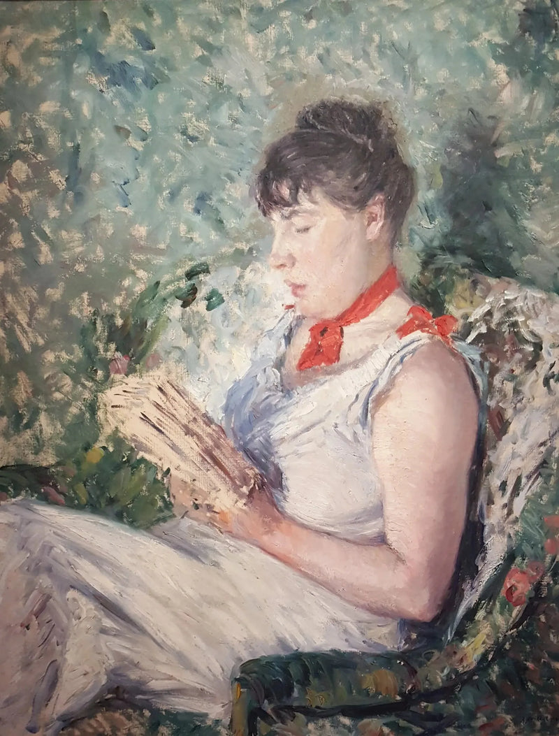 Portret siedzącej kobiety, czytającej - Gustave Caillebotte