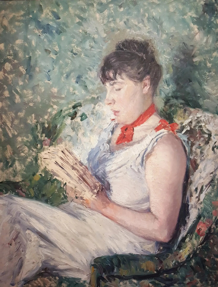 Portret siedzącej kobiety, czytającej - Gustave Caillebotte