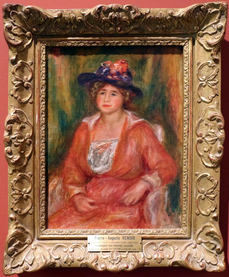 Portret siedzącej kobiety - Pierre-Auguste Renoir