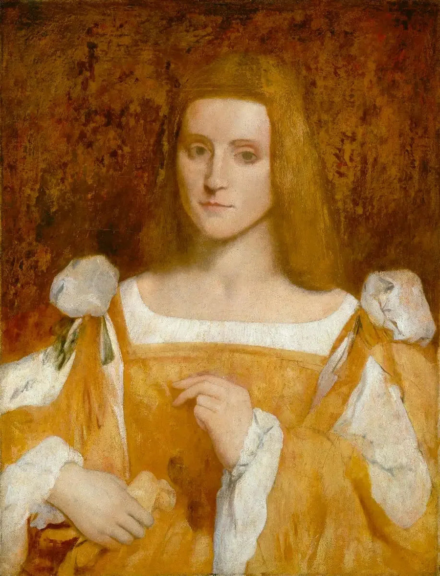 Portret kobiety według Caroto - Edgar Degas
