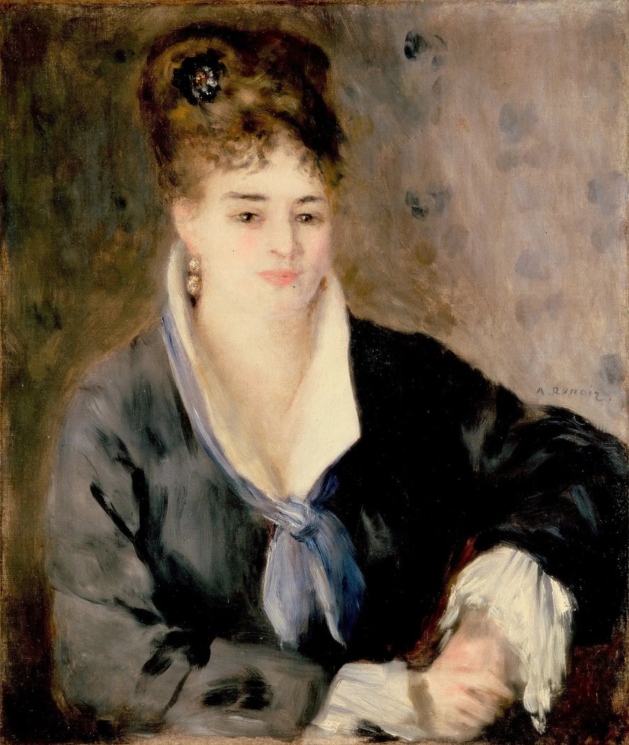 Portret kobiety w czerni - Pierre-Auguste Renoir