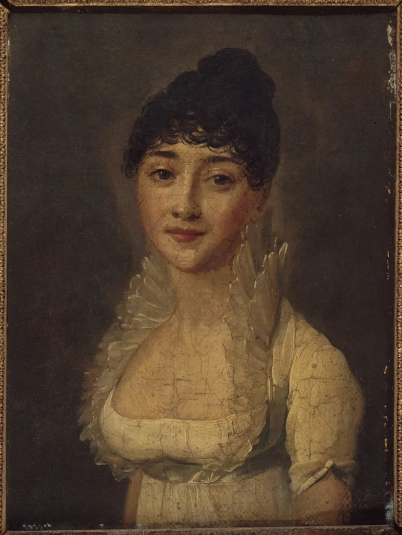 Portret kobiety w białej sukni - Louis-Leopold Boilly