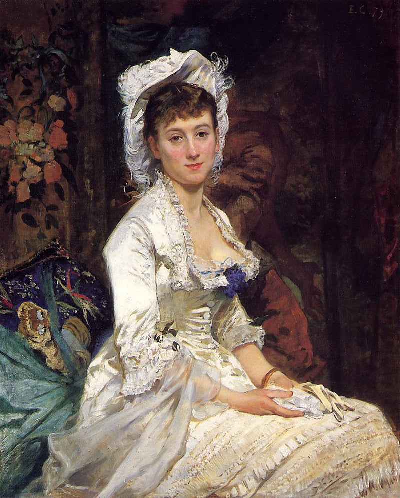 portret kobiety - Eva Gonzalès