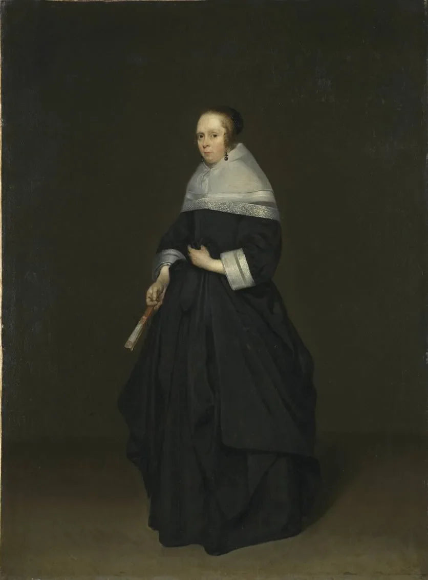 Portrait de femme - Gerard ter Borch image 1 reproduction artisanale de tableau