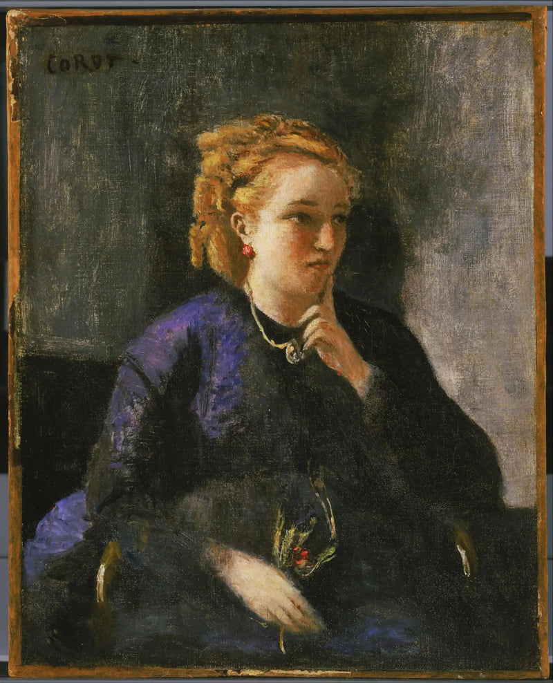 Portret kobiety - Jean-Baptiste Camille Corot