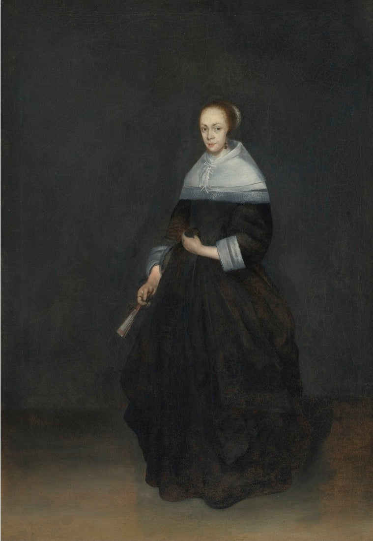 Portrait de femme (pendentif) - Gerard ter Borch image 1 copie de tableau peinte à la main