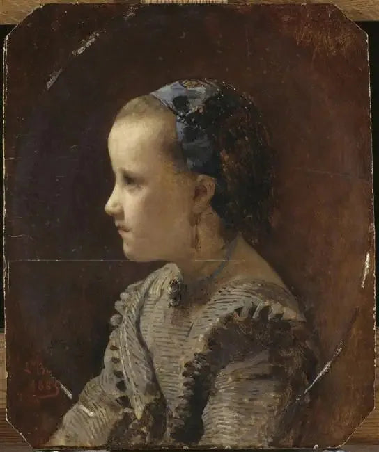 Portret dziewczynki - Léon Bonnat