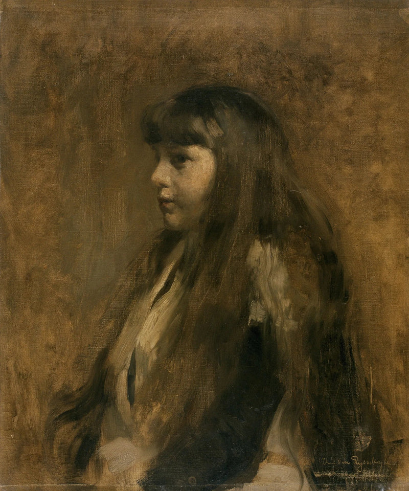 Portret dziewczynki - Theo van Rysselberghe