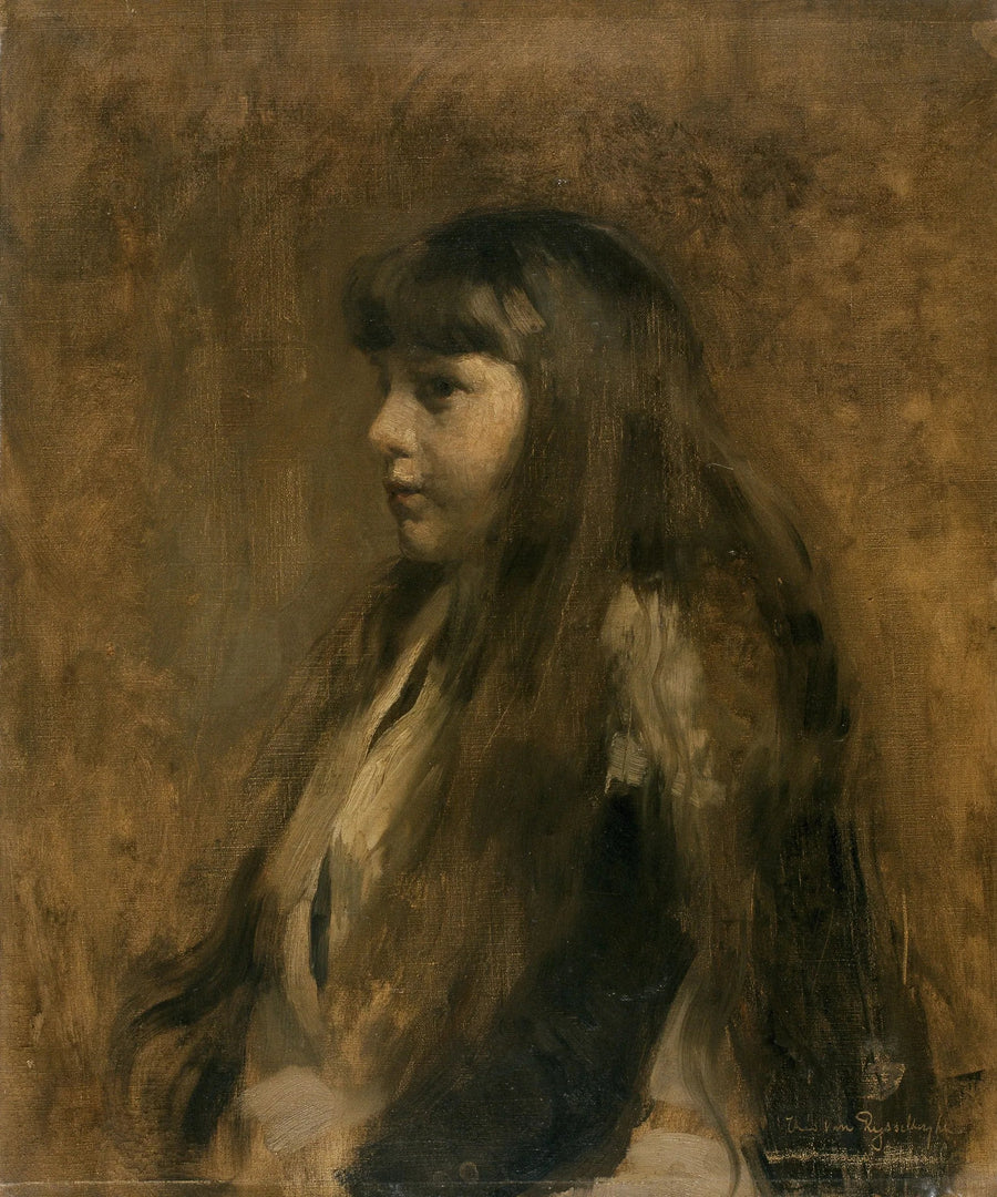 Portret dziewczynki - Theo van Rysselberghe