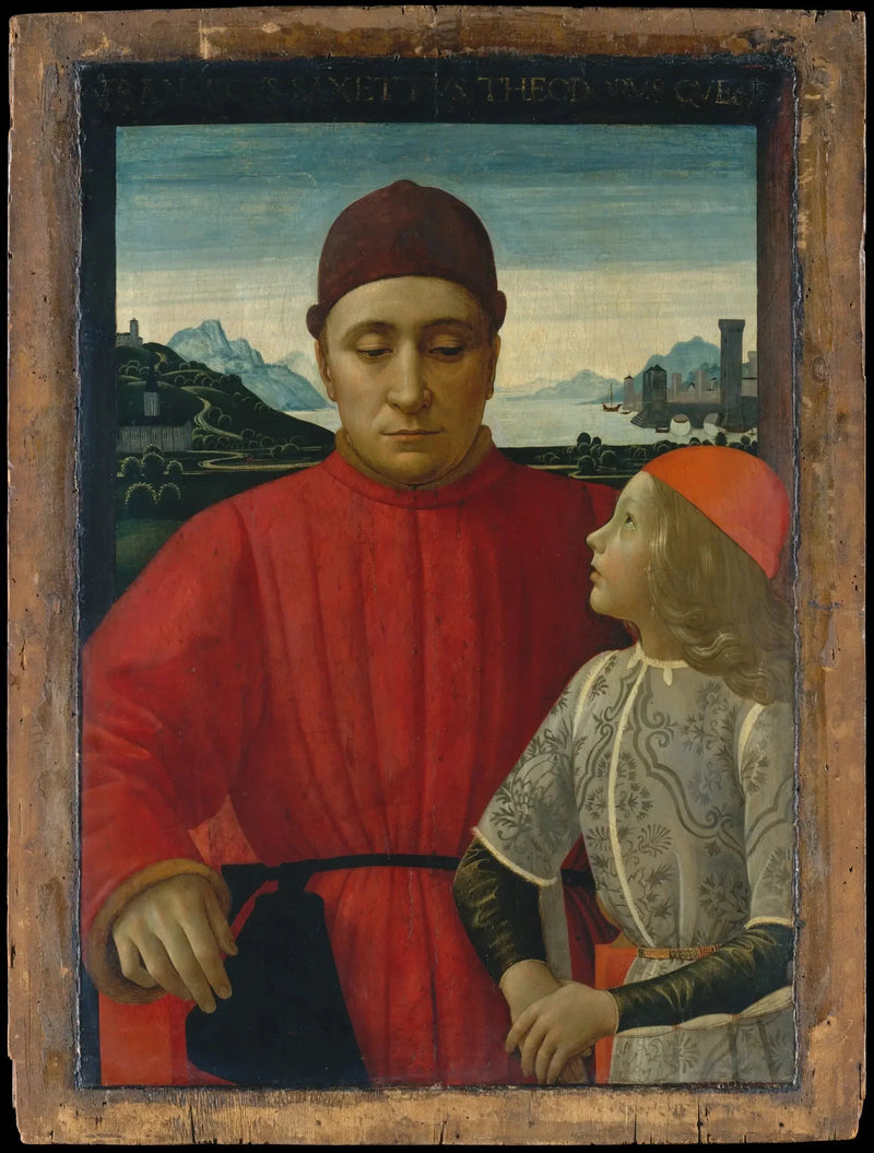 Portret Francesco Sassetti z synem Teodoro - Domenico Ghirlandaio