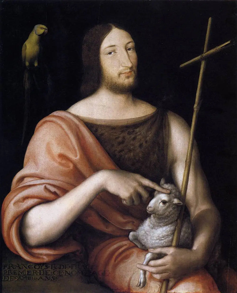 Portret Franciszka I i świętego Jana Chrzciciela - Jean Clouet