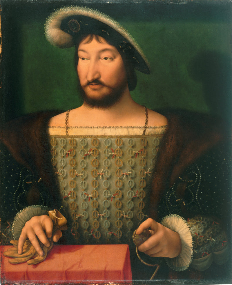 Portret François I, króla Francji - Joos van Cleve