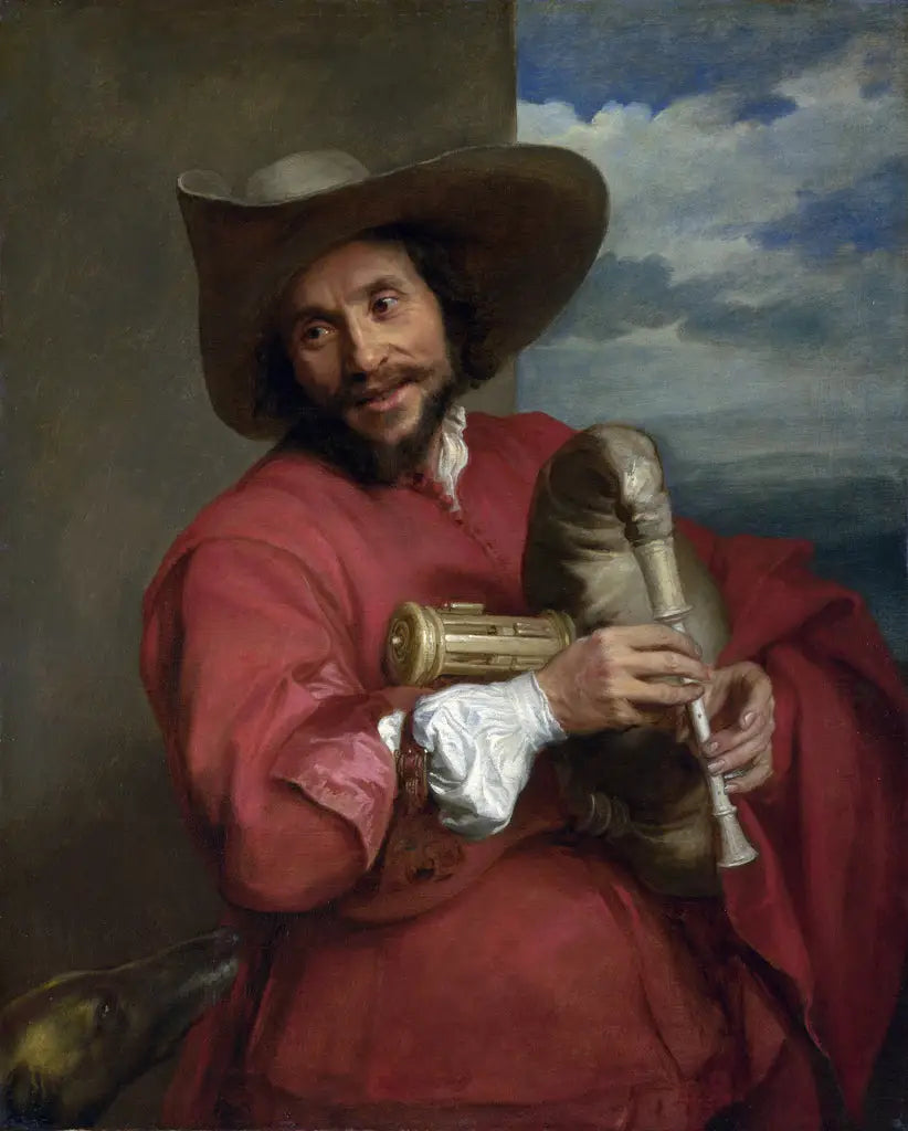 Portret François Langlois zwanego Chartres lub Ciartres - Antoine van Dyck