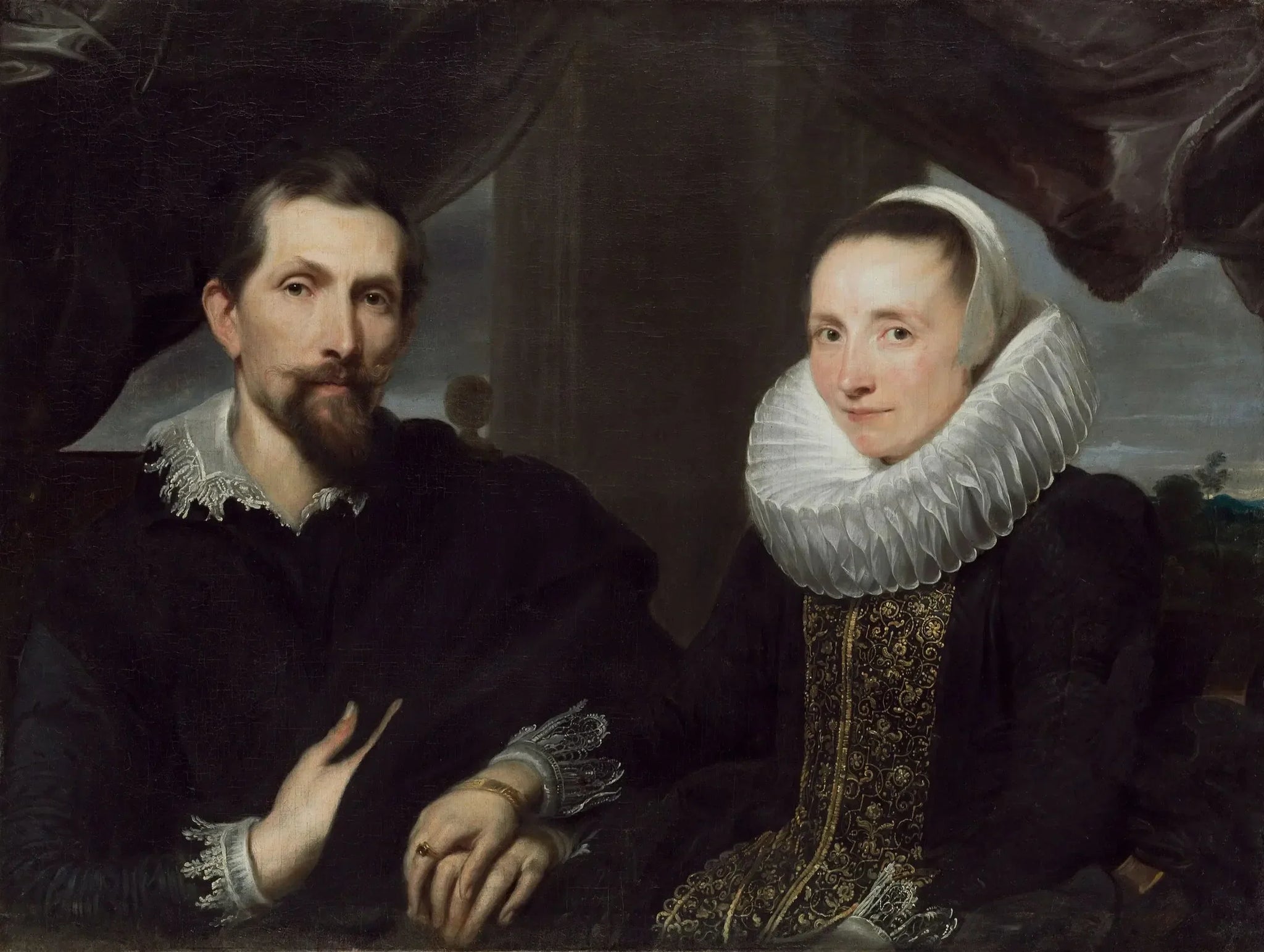Portrait de Frans Snyders et de sa femme - Antoine van Dyck image 1 reproduction réalisée par Alpha Reproduction