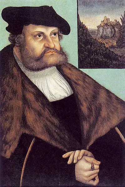 Portret Fryderyka III Mądrego, elektor Saksonii - Lucas Cranach Starszy