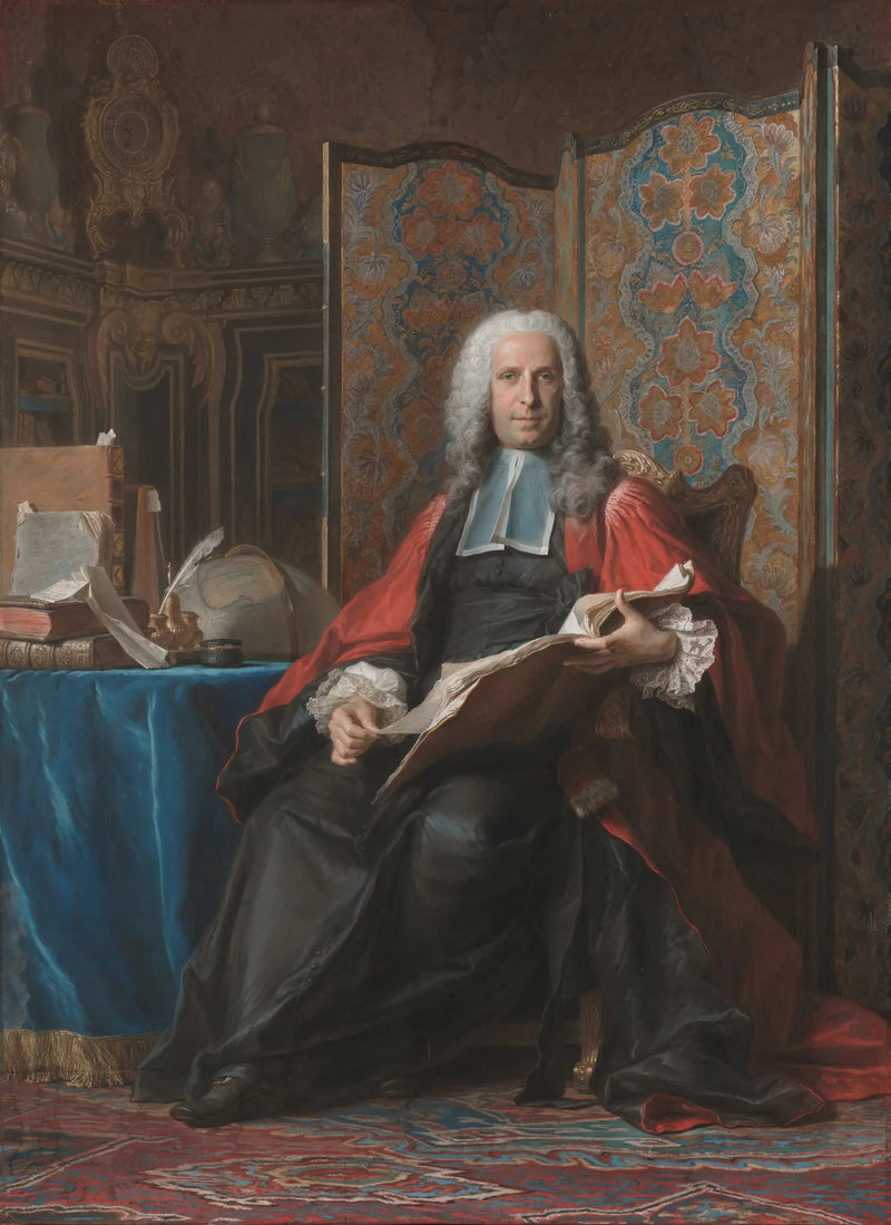 Portret Gabriela Bernarda de Rieux - Maurice-Quentin de La Tour