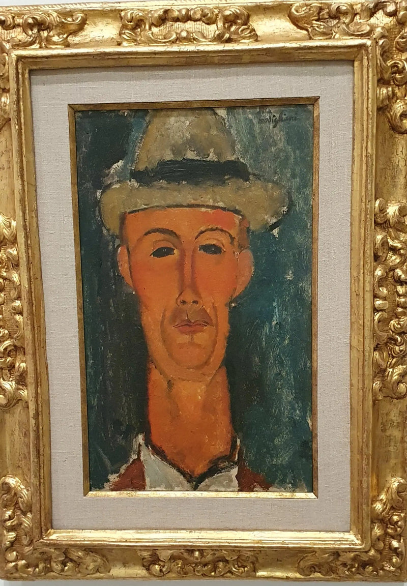 Portret Gastona Modota w kapeluszu - Amedeo Modigliani