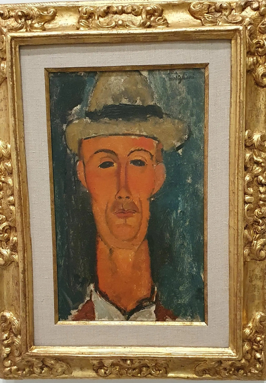 Portret Gastona Modota w kapeluszu - Amedeo Modigliani