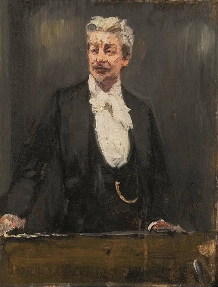 Portret Georga Brandesa podczas wykładu - Peder Severin Krøyer