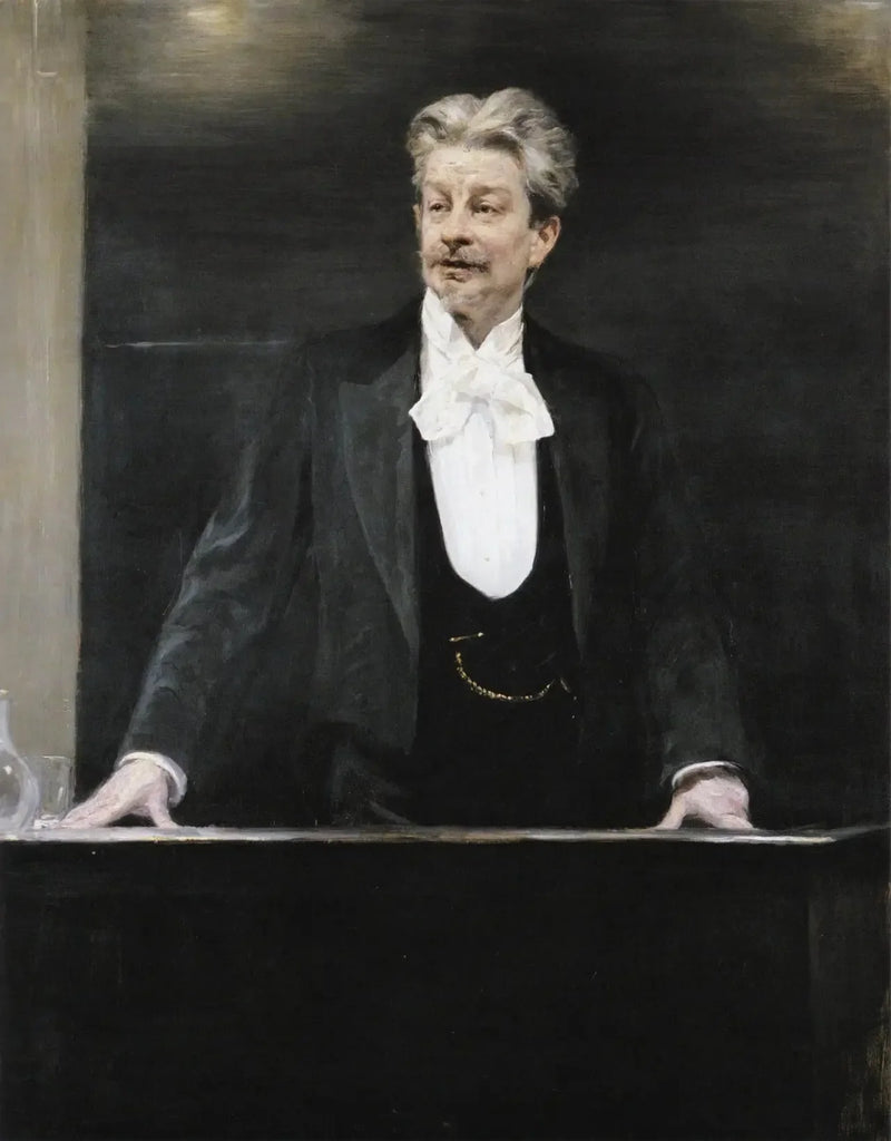 Portret Georga Brandesa podczas wykładu - Peder Severin Krøyer