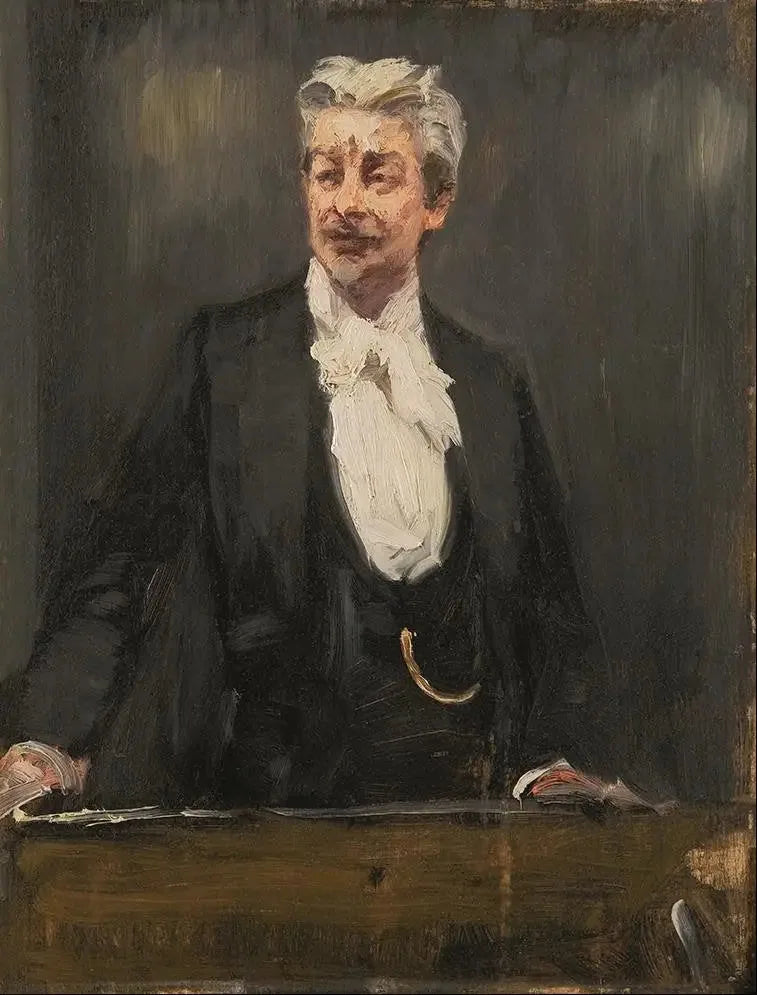 Portret Georga Brandesa podczas wykładu - Peder Severin Krøyer