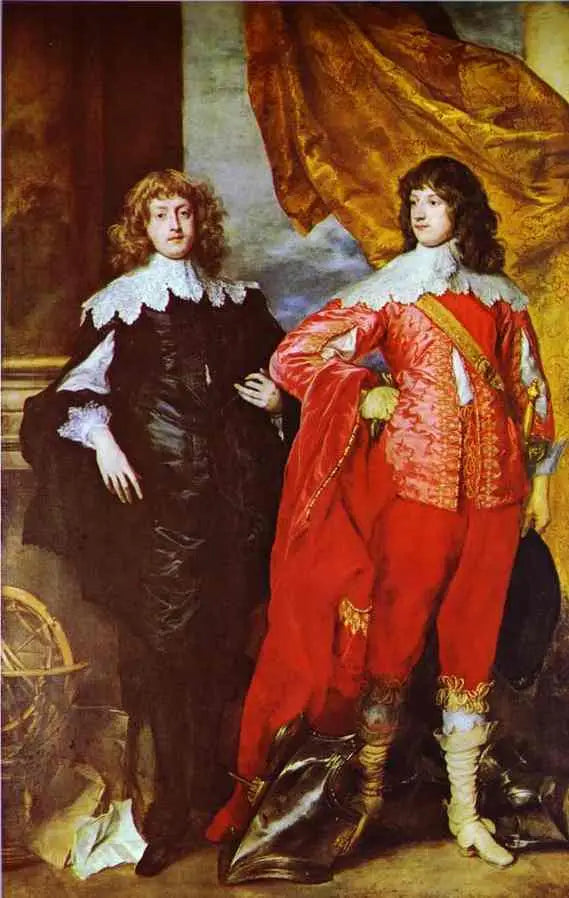 Portret George'a Digby'ego, 2. hrabiego Bristolu, oraz Williama Russella, 1. księcia Bedfordu - Antoine van Dyck