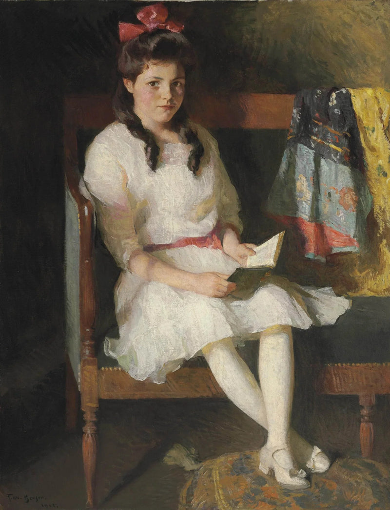 Portret Gertrude Russell - Frank Weston Benson