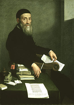 Portret Giovanniego Bressaniego (1490 - 1560) - Giovanni Battista Moroni