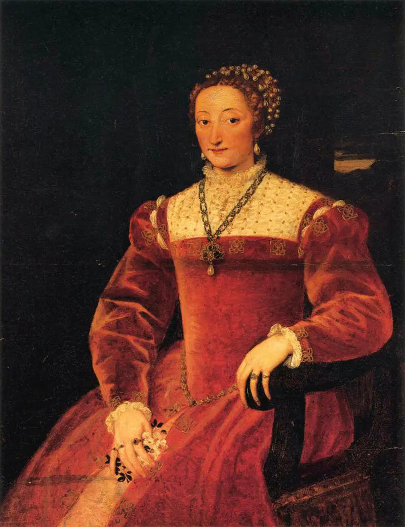 Portret Giulii Varano - Titian