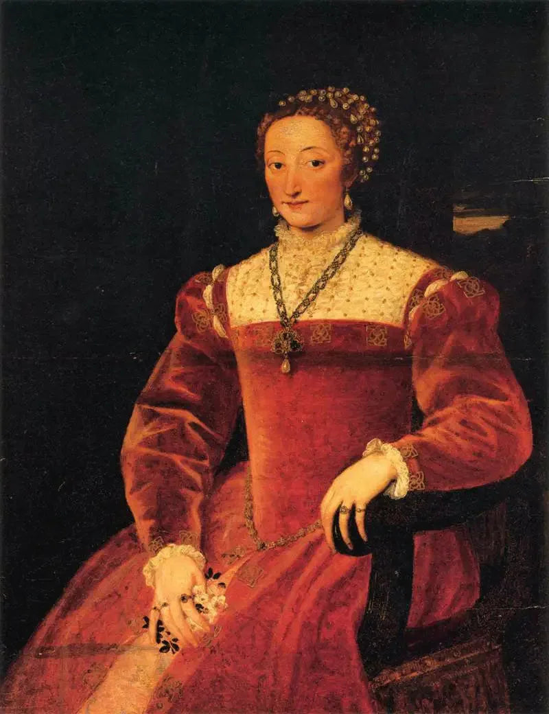 Portret Giulii Varano - Titian