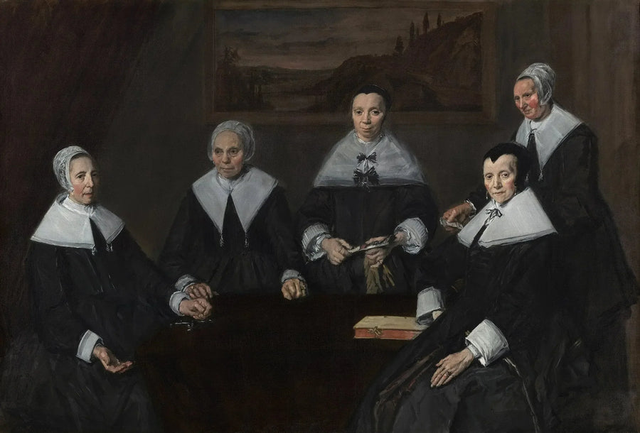 Grupowy portret regentek hospicjum dla starców - Frans Hals