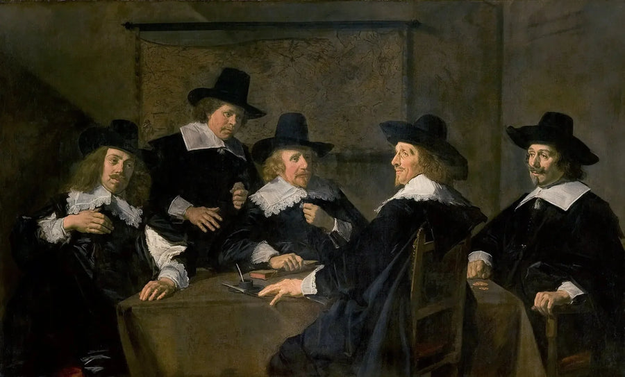 Grupowy portret regentów szpitala Sainte-Élisabeth w Haarlem - Frans Hals