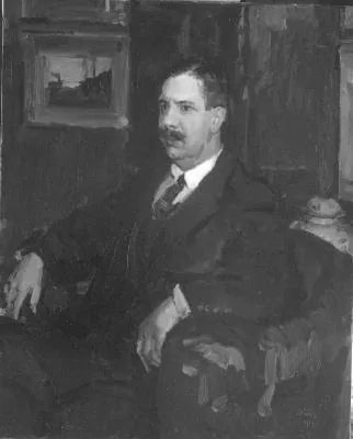 Portrait de J.M.P. Glerum - Isaac Israëls image 1 reproduction de peinture à l’huile