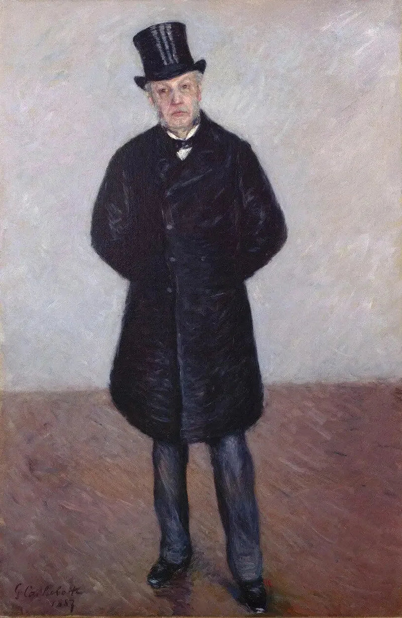 Portret Jean Daurelle w pełnej postaci - Gustave Caillebotte