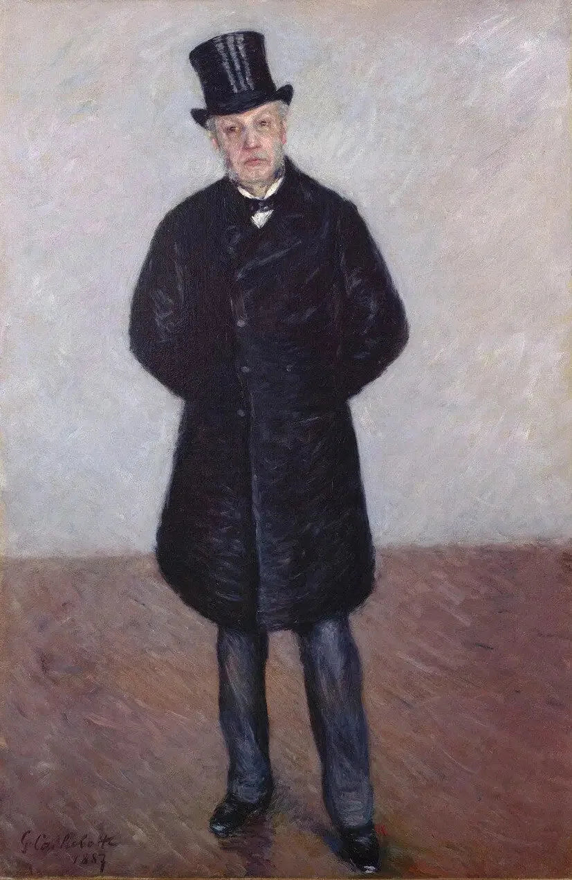 Portret Jean Daurelle w pełnej postaci - Gustave Caillebotte