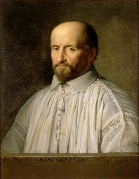 Portret Jeana Duvergiera de Hauranne, opata de Saint-Cyran - Philippe de Champaigne