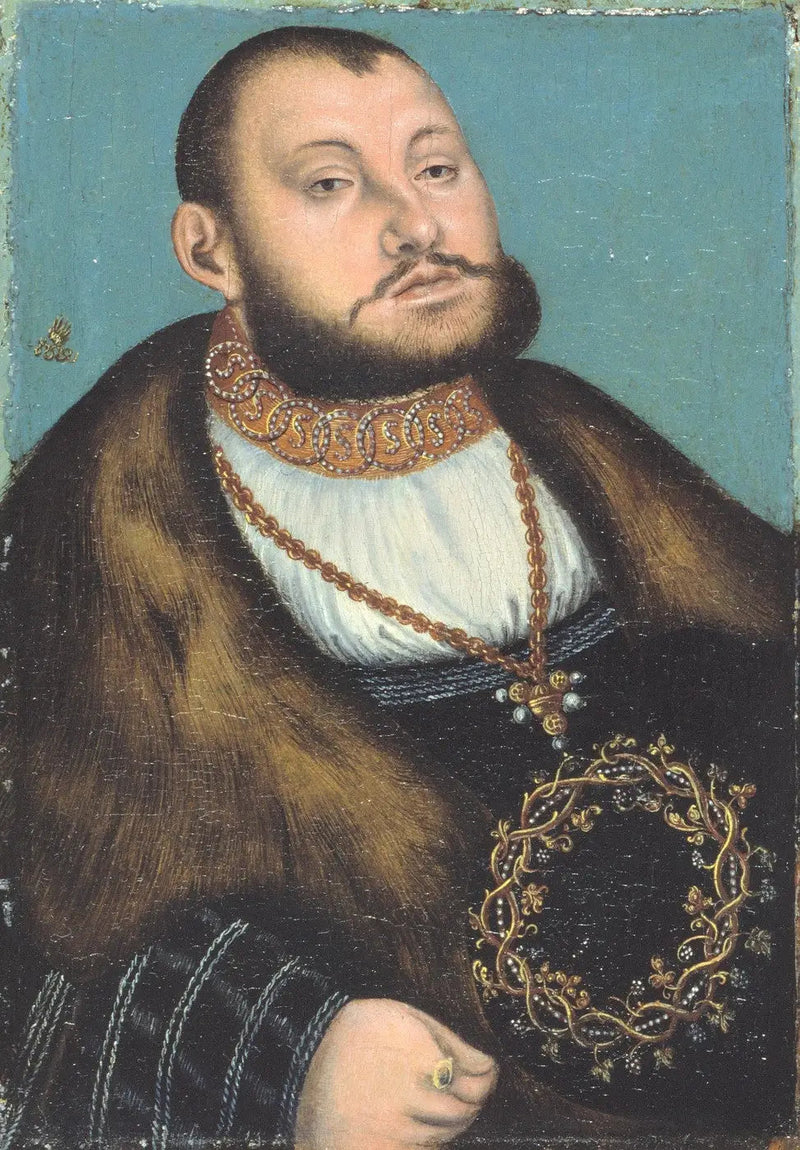 Portret Jeana-Fryderyka I Wielkodusznego - Lucas Cranach Starszy