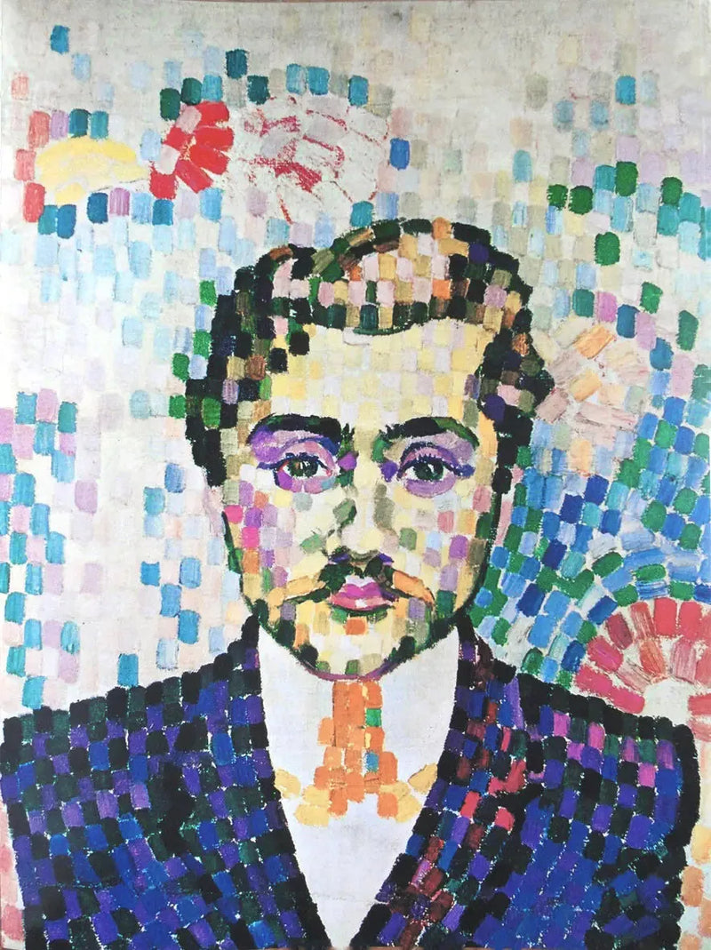 Portret Jean Metzinger - Robert Delaunay