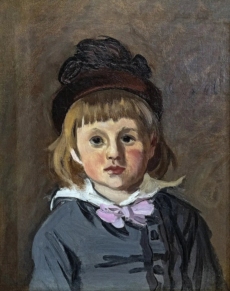 Portret Jean Monet w czapce z pomponem - Claude Monet