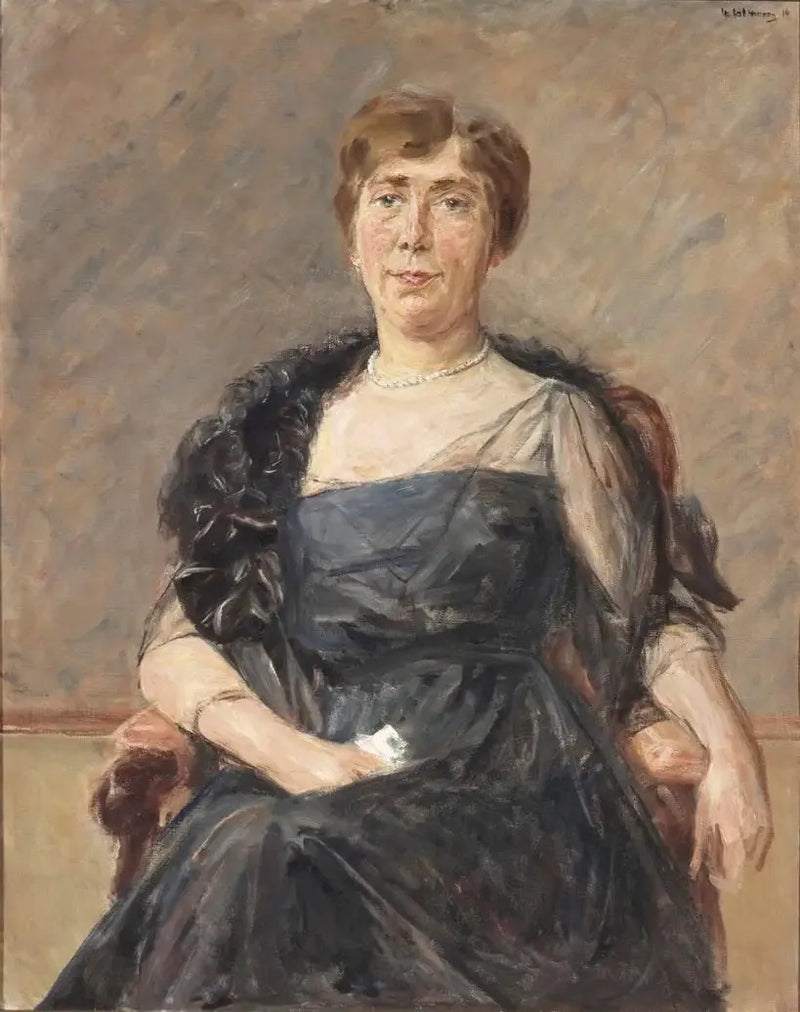 Portret Jeanette Cornelii A. Onnes van Nijenrode-Cockuijt (1883-1936) - Max Liebermann