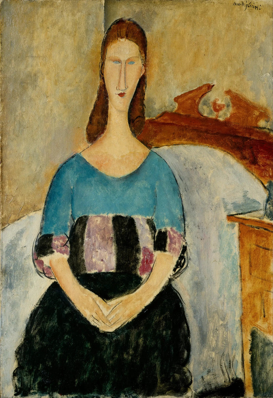 Portret Jeanne Hébuterne siedzącej - Amedeo Modigliani